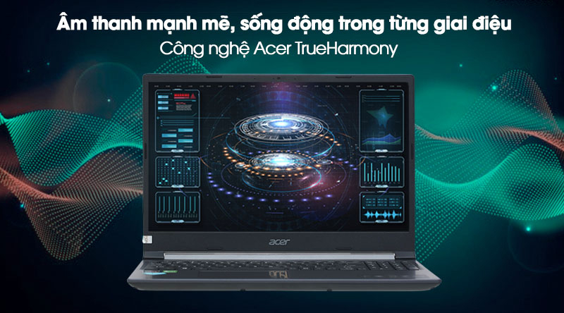 Laptop được trang bị c&ocirc;ng nghệ &acirc;m thanh độc quyền Acer TrueHarmony